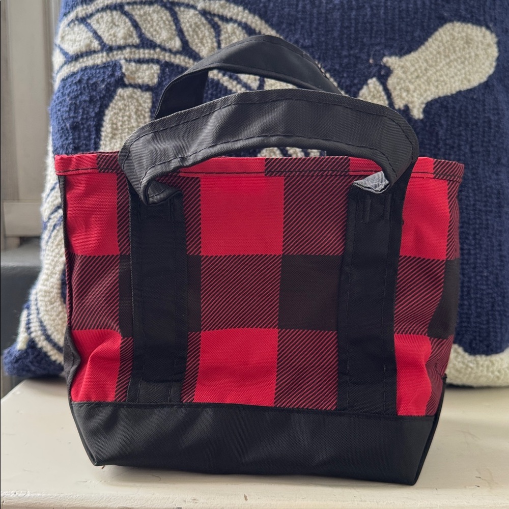 L.L. Bean Buffalo Plaid Mini Tote - Picture 2 of 4
